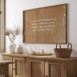 Custom Quote Upload Your Own Words Abstract Art Poster<br><div class="desc">Create a truly personalised piece of art with this Customisable Quote Wall Art, featuring a beautifully reproduced background from original artwork created by Toni. This unique art allows customers to add their own quote, saying, Bible verse, or prayer, making it a meaningful addition to any space. Click on "Personalise this...</div>