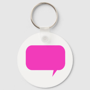 Custom Quotebox Pink Key Ring