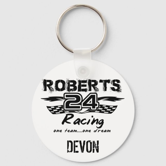 Custom Racing Key Ring (Front)