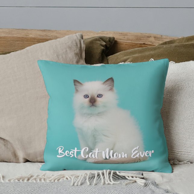 Custom Ragdoll Kitten Photo Cushion (Custom Ragdoll Kitten Photo Throw Pillow)