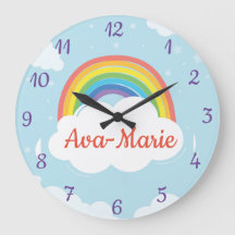 Custom Rainbow Acrylic Wall Clock