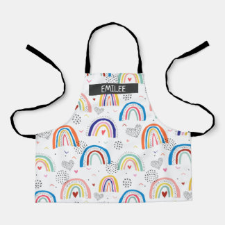Custom Rainbow All-Over Print Apron
