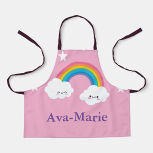 Custom Rainbow All-Over Print Apron, Small Apron