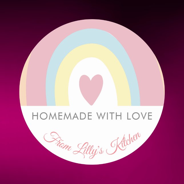 Custom Rainbow Backing small business sticker (Creator Uploaded)