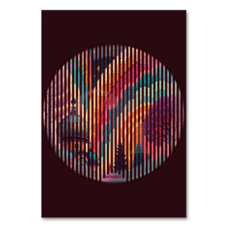 Custom Rainbow Dome Table Card – Dark Edition