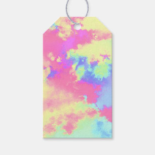 Custom Rainbow Paint Splatter Effect Gift Tags