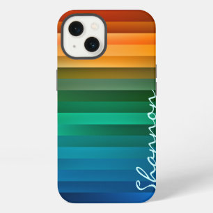 Custom Rainbow Ribbon Stripe Rugged iPhone 6 case