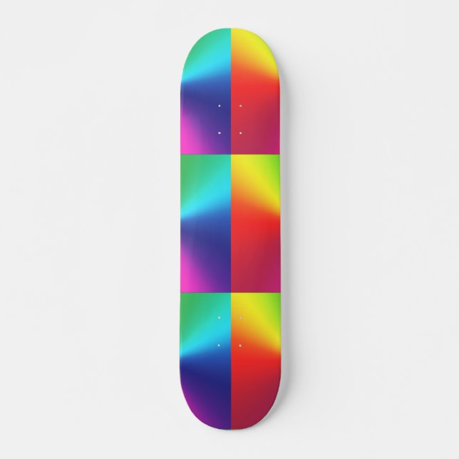 Custom Rainbow Skateboard - Ride in Style (Front)