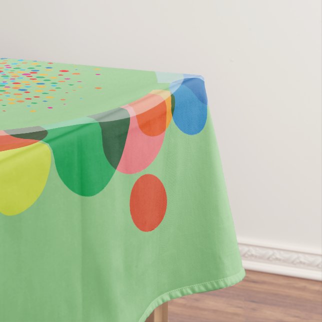 Custom Rainbow Spots  Tablecloth (In Situ)