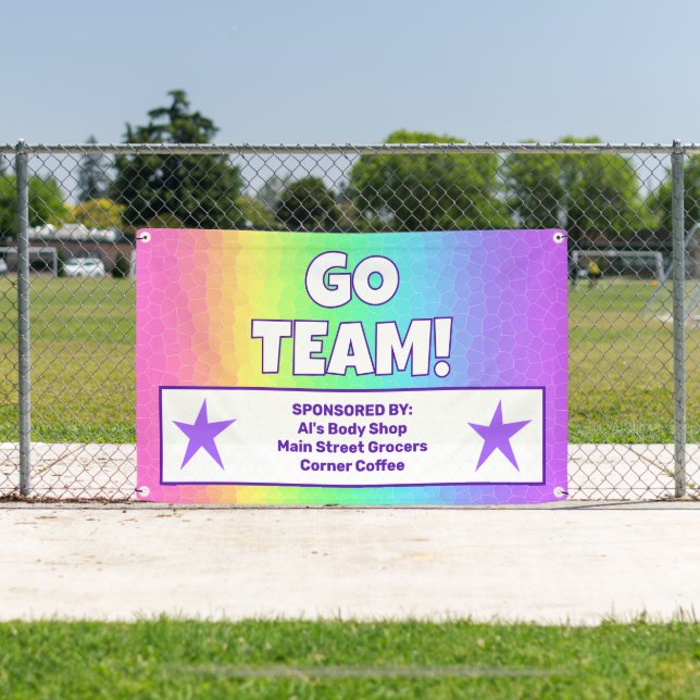 Custom Rainbow Team Banner (Insitu)