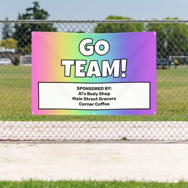 Custom Rainbow Team Banner (Insitu)