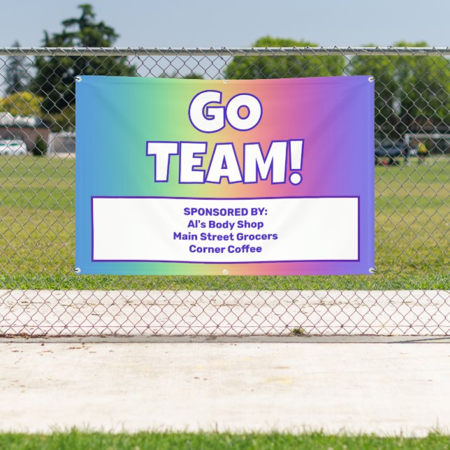 Custom Rainbow Team Banner (Insitu)