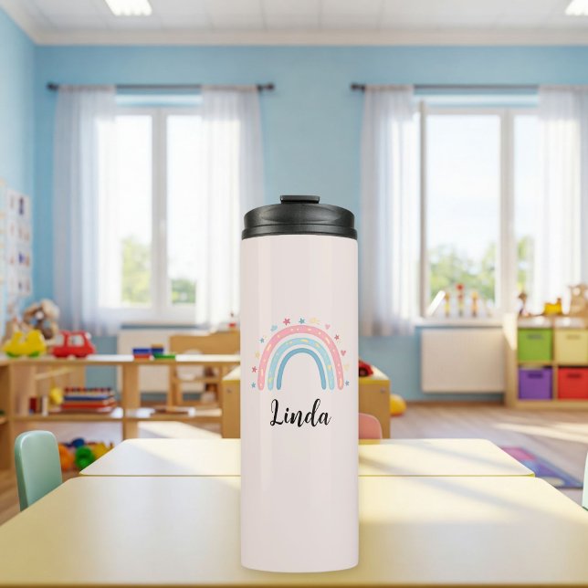 Custom rainbow thermal bottle for kids (Creator Uploaded)