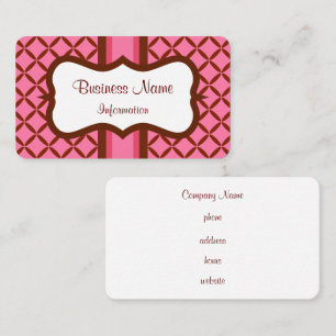 Custom Raspberry Chocolate Business Card