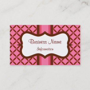 Custom Raspberry Chocolate Business Card