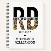 Custom RD Registered Dietician Cheetah Print