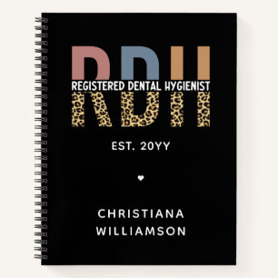 Custom RDH Registered Dental Hygienist Gifts Notebook