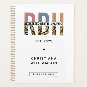 Custom RDH Registered Dental Hygienist Gifts Planner