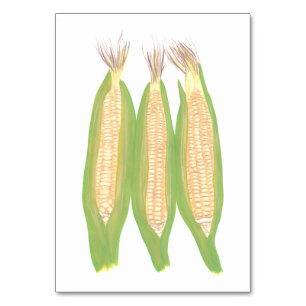 Custom Reading Flashcards for Corn Table Number