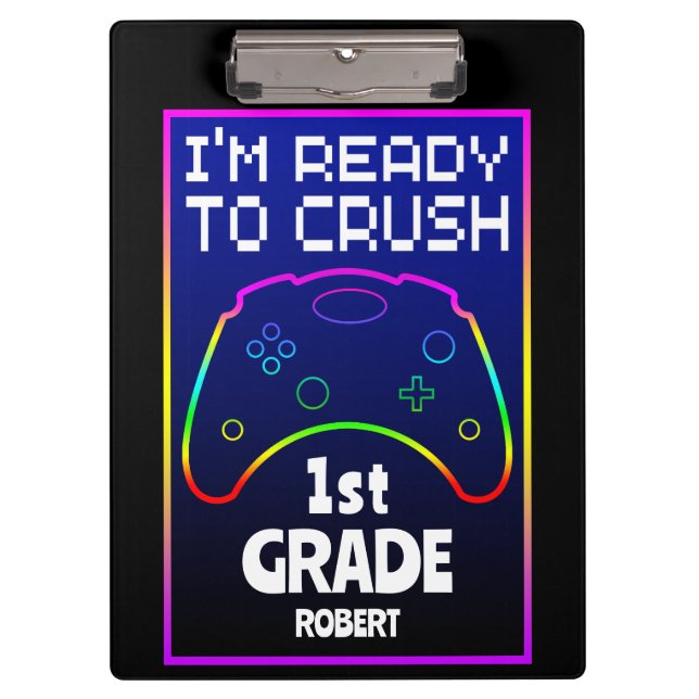 Custom Ready To Crush Back To School  Clipboard (Front)