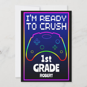 Custom Ready To Crush Back To School Invitation