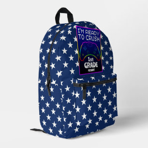 Custom Ready To Crush Back To School Star Printed Backpack