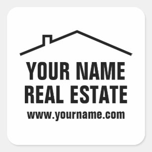 Custom Real Estate and property development Square Sticker