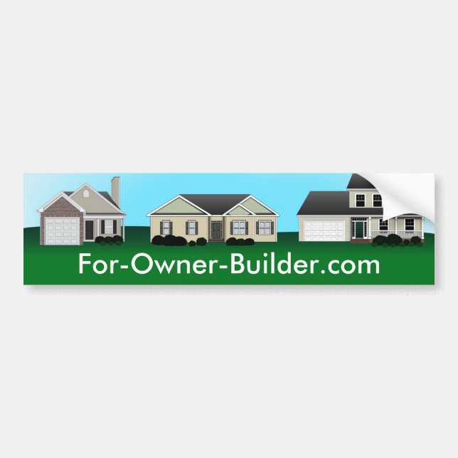 Custom Real Estate Bumper Sticker (Front)