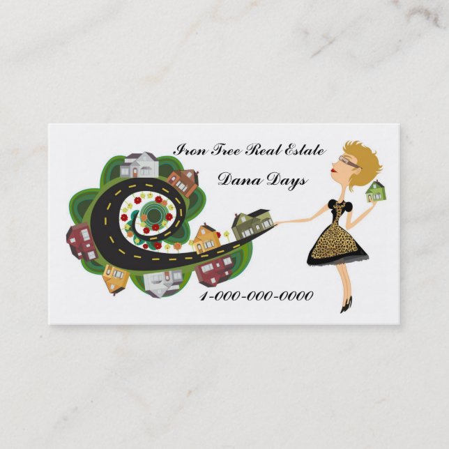 Custom Real Estate Business Card (Front)