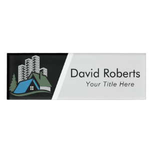 Custom Real Estate Company Business Cards supplies Name Tag