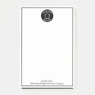Custom Real Estate Company Logo Simple Modern Post-it Notes