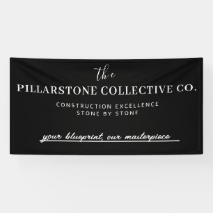 Custom Real estate Construction company Name Banner