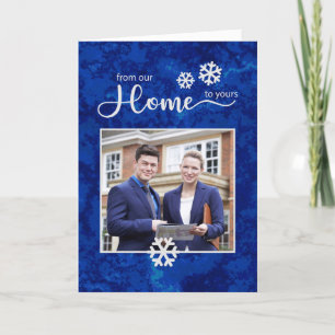 Custom Real Estate Photo Christmas Holiday Card