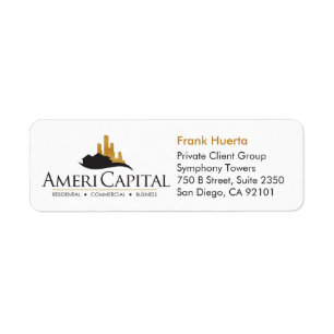CUSTOM Real Estate Return Address Label