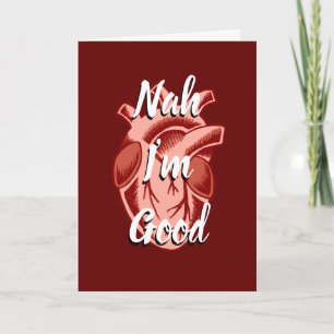 Custom Realistic Anti-Valentines Heart Meme Holiday Card