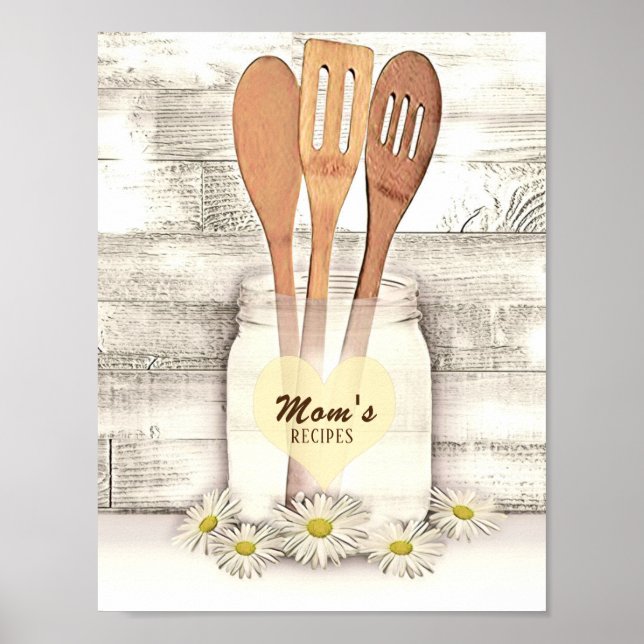 Custom Recipe Binder Front Insert Poster (Front)