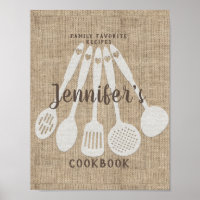 Custom Recipe Binder Front Poster