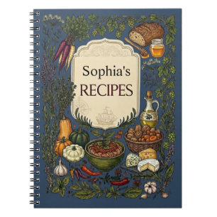 Custom Recipe Book, Gift for her/him/Mum Notebook