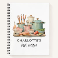 Custom Recipes Pots Food Utensils Recipe Templates