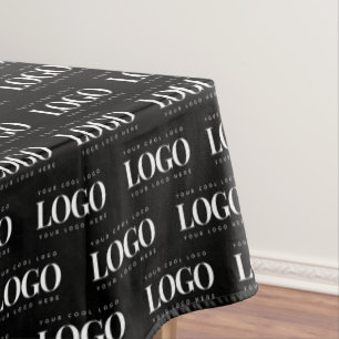 Custom Rectangle Business Company Logo Pattern Tablecloth