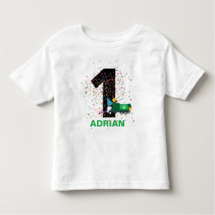 Custom Recycling Garbage Truck Birthday Party Toddler T-Shirt