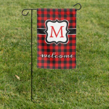 Custom Red Black Buffalo Check Plaid Pattern