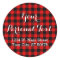 Custom Red Black Country Check Plaid Pattern