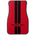 Custom Red & Black Racing Stripes Gift