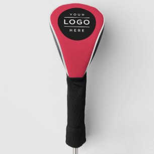 Custom Red Business Logo Branded Driver Golf Head Cover