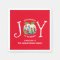 Custom Red Christmas JOY TO THE WORLD Christian