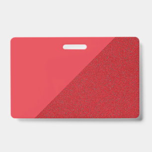 Custom Red Diagonal Texture Name Badge ID Badge