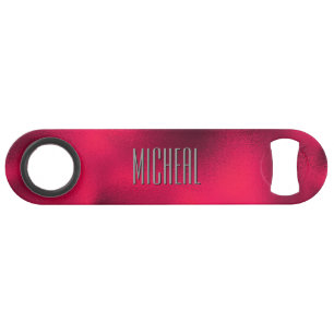 Custom Red Foil Speed Bottle Opener