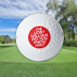 Custom Red Funny Comic Book Lost Golf Balls<br><div class="desc">Never mix up your balls again!  Personalise the name to create unique golf balls designed to put a wham,  bang,  zap into anyone's game. Designed by Thisisnotme©</div>
