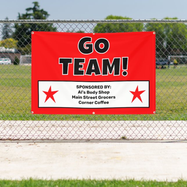 Custom Red Go Team Banner (Insitu)